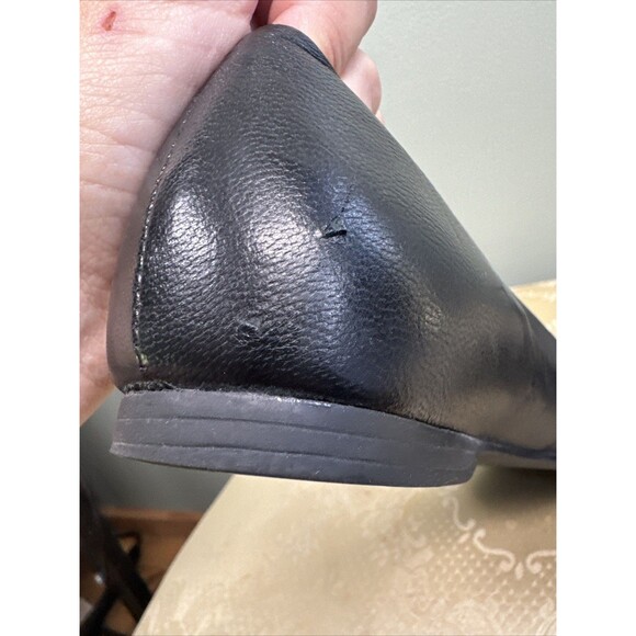 Gianni Bini Square Oval Toe Black Flats Women’s Size 7.5 SEE SCUFFS - Picture 8 of 14